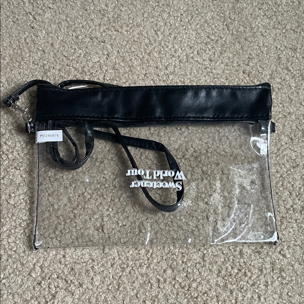 Ariana Grande Black and Clear Clutch